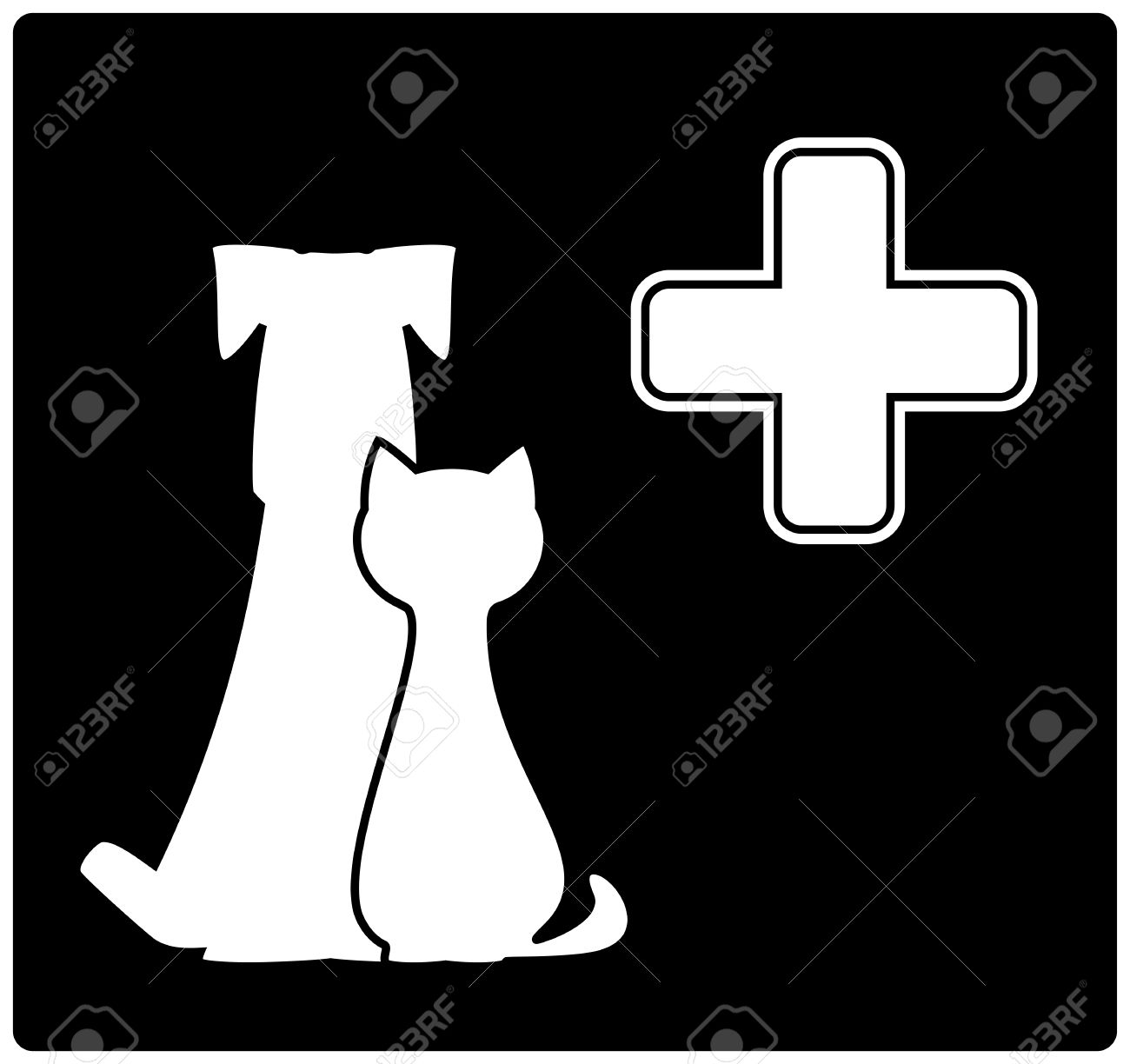 24665558-veterinary-icon-with-medical-cross-dog-and-cat-Stock-Photo.jpg